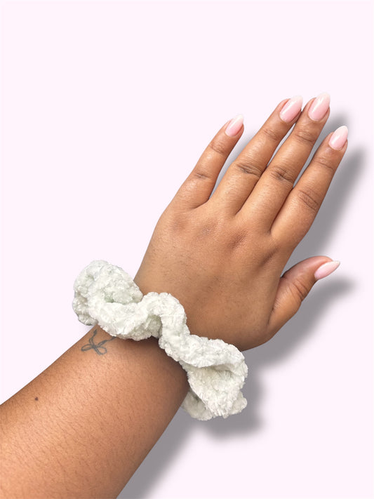Pearl Sparkle Scrunchie