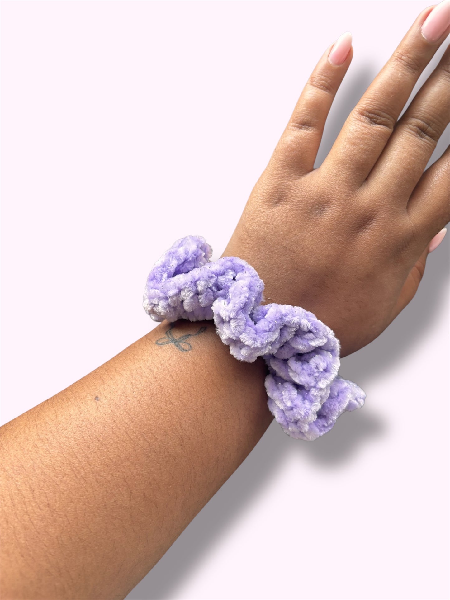 Lilac Sparkle Scrunchie